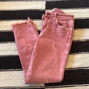 AMO Denim Stix Crop Canyon Rose 27
